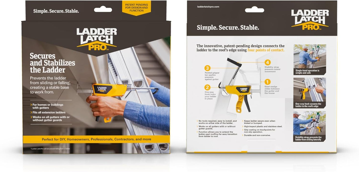 Ladder Safety Device - Lightweight, Installs in Seconds with One Hand