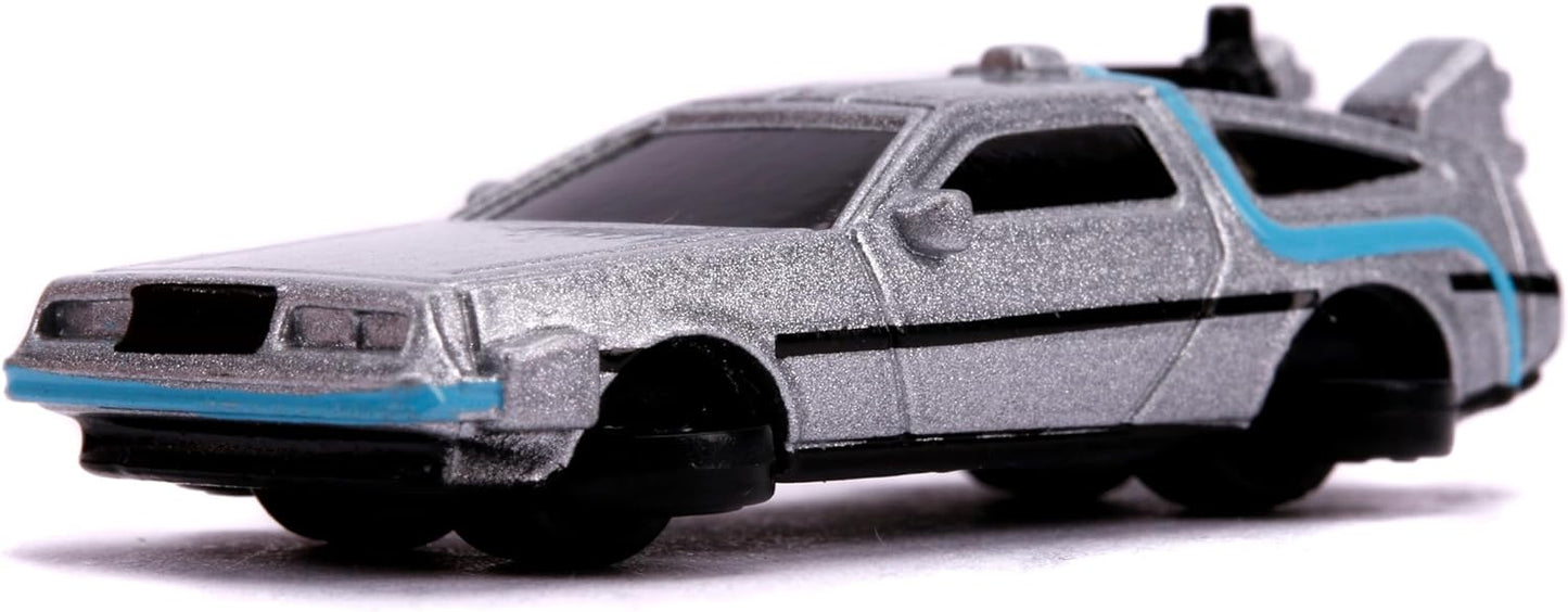 Jada Back to The Future 1.65" Nano 3-Pack Die-cast Cars, Toys for Kids and Adults
