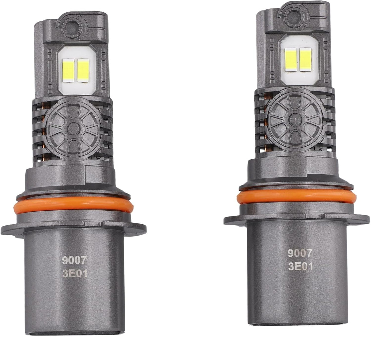 Latest Upgraded 9007 HB5 Light Bulb high/low beam, 50000LM 1000% Super Bright, 70000+ Hours Service Life, 6500K Cool White, 1:1 Halogen Replacement Light Bulbs, Plug N Play, Pack of 2