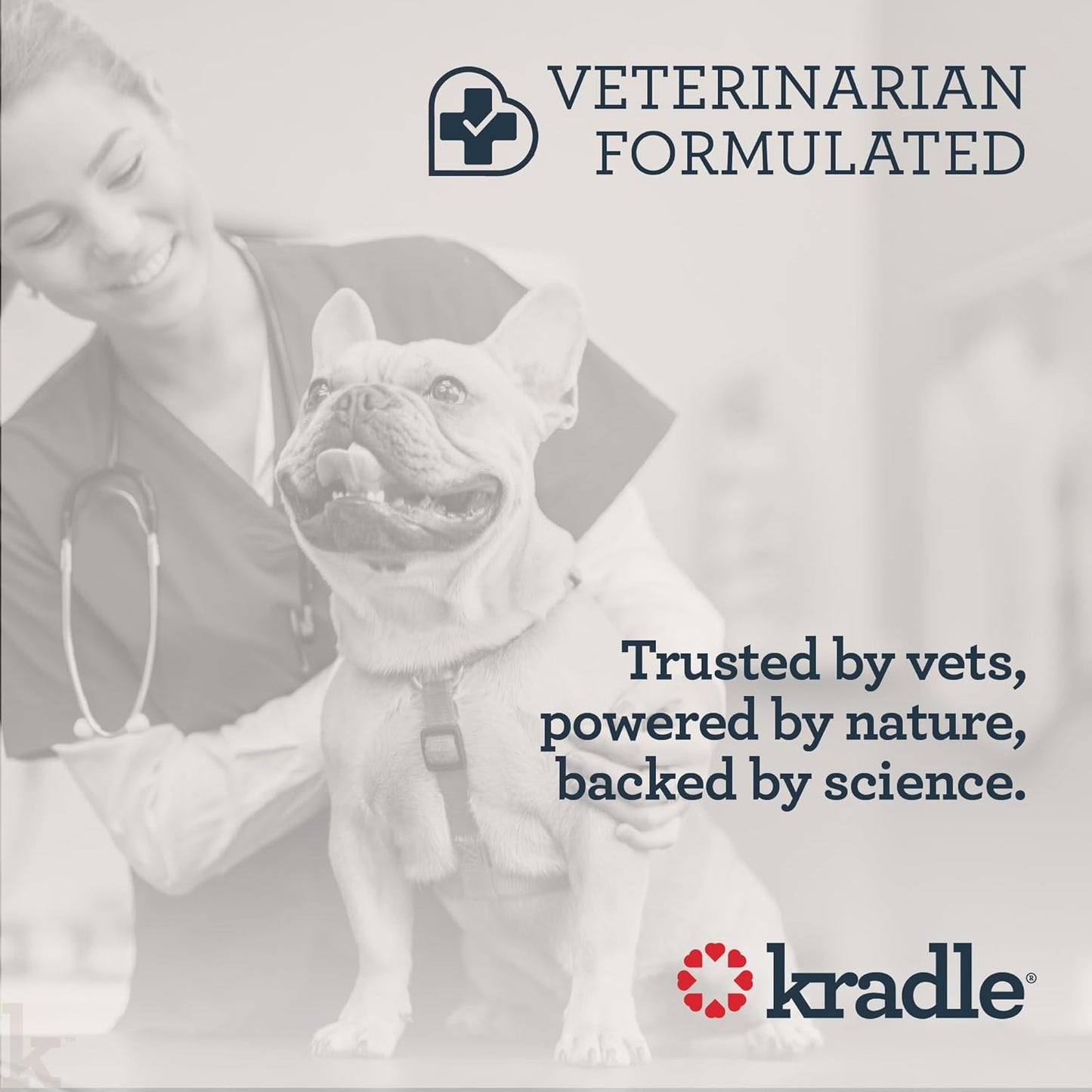 Kradle Calming Chews for Dogs - Anxiety and Stress Support - L-Theanine Ashwagandha GABA - Calming Supplement for Relaxation and Stress - Chicken Flavor- 150 Non-Drowsy Chews