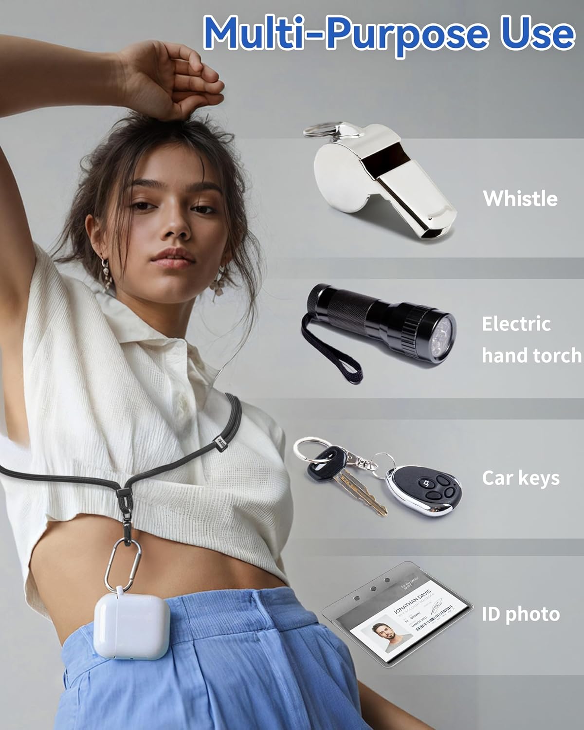 VVAAGG Cell Phone Lanyard for iPhone: Crossbody Phone Strap and Wrist Strap Most iPhone and Android Smartphones