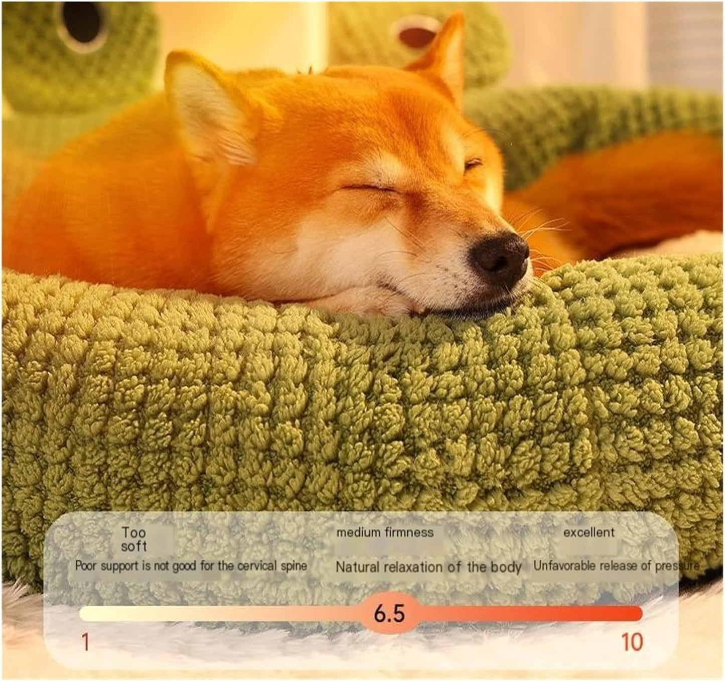 Warm Kennel, Removable and Washable pet, Universal cat for All Seasons, Simple mat(XL,Frog -Detachable)