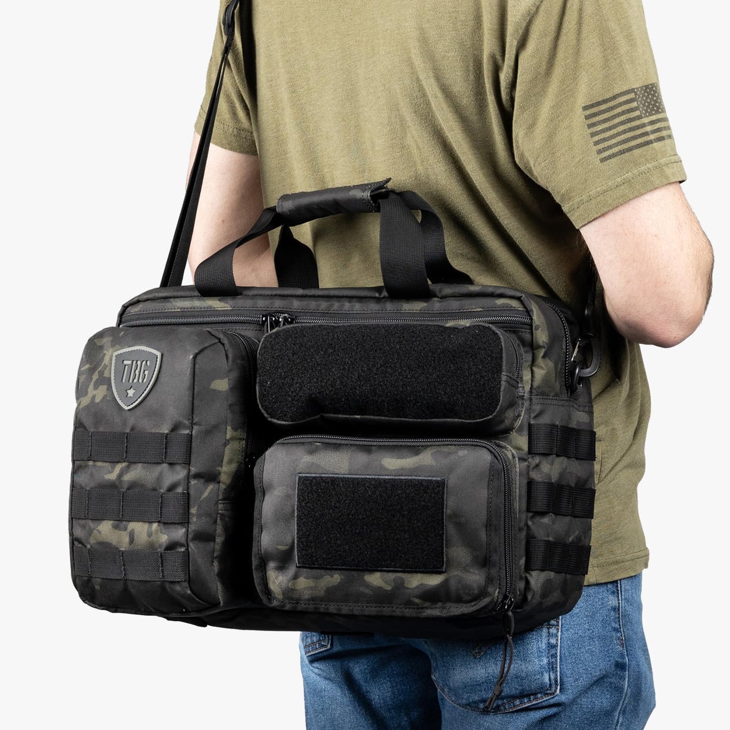 Tactical Baby Gear 4th Gen Tactical Diaper Bag for Dads w/Included Changing Mat, Stroller Straps