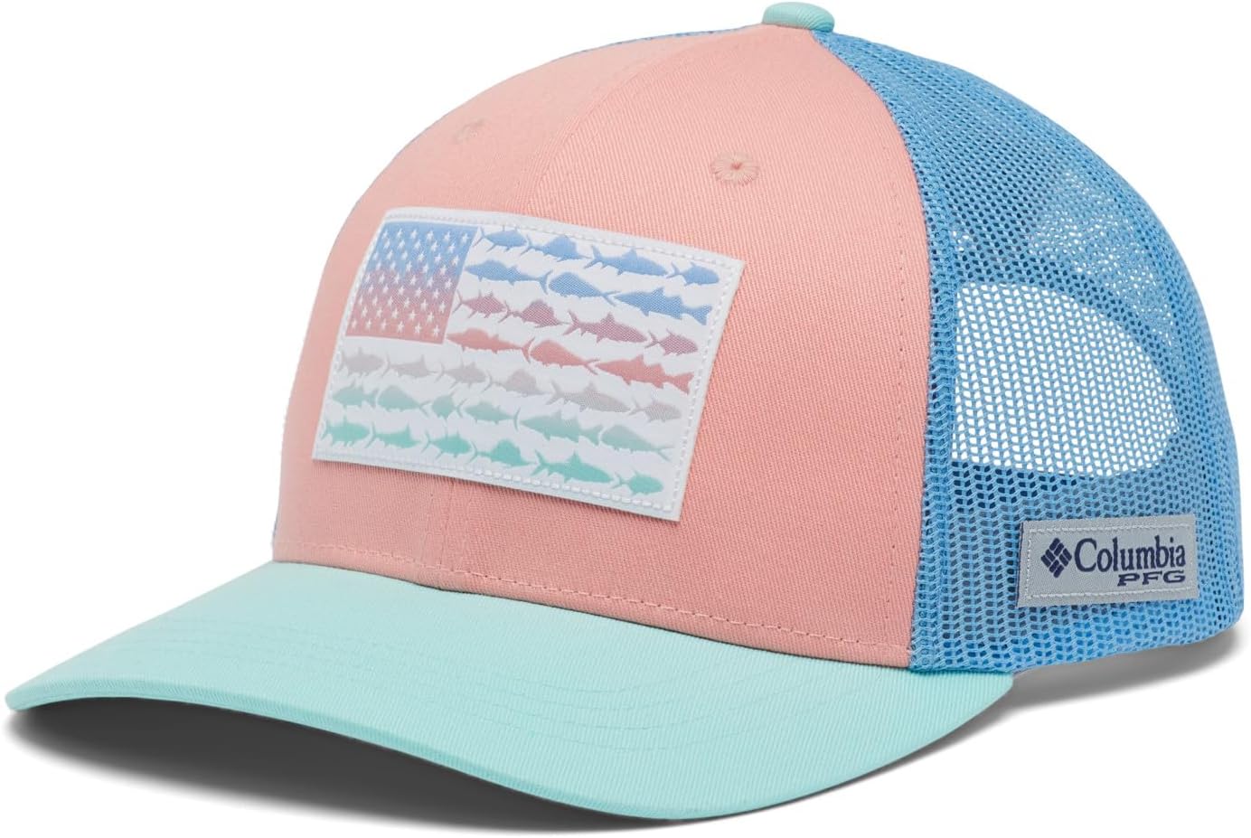 Columbia Womens PFG Fish Flag Snap Back