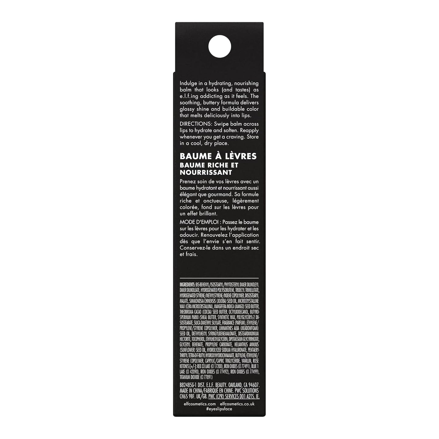 e.l.f. Glow Reviver Melting Lip Balm, Hydrating Tinted Lip Balm For A Glossy Finish & Soft, Supple Lips, Vegan & Cruelty-Free, Blackberry Sorbet