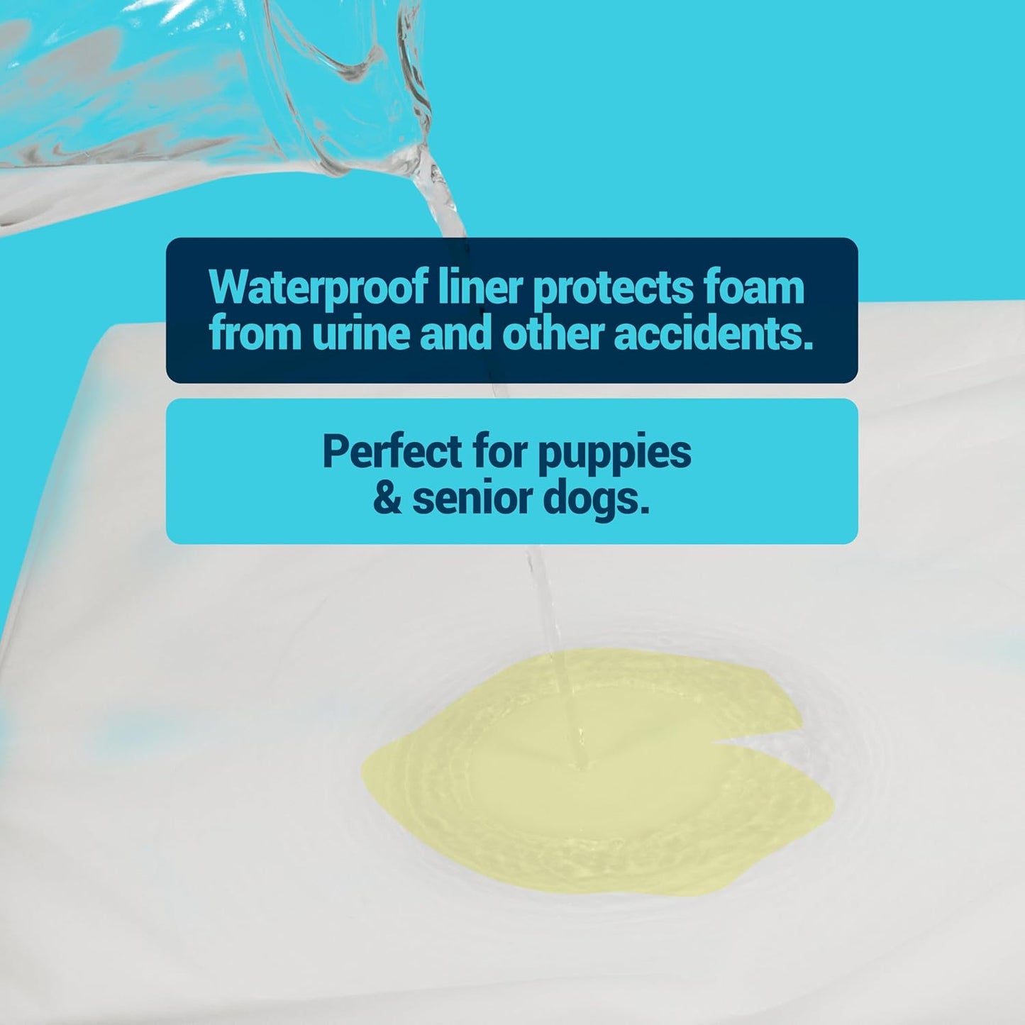 Petmate La-Z-Boy Bentley Orthopedic Foam X-Large Dog Bed Sephia Brown (44 x 34 x 3 inches) for Dogs up to 80lbs with Supportive Foam Durable Removable Washable Cover