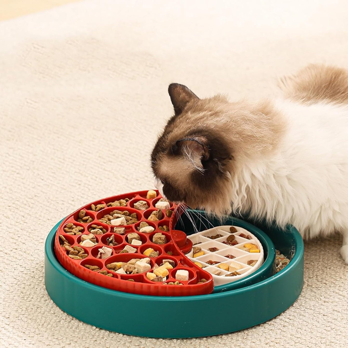 Dog Bowl Slow Feeder | 360 Degrees Rotating Food Enrichment Puzzle Mat,Dog Bowls Slow Feeder | for Puppy Pet Cat Breed Eating Feeding Licking Drinking