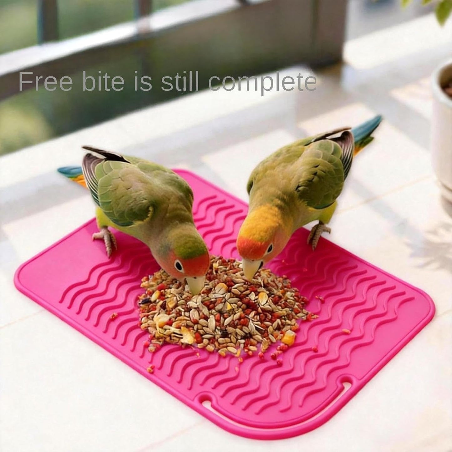 Bird Feeder - Silicone Slow Feeding Puzzle, Interactive Foraging Activity Toy with Soft Flexible Material, Mental Stimulation Chew Design, Ideal for Parakeet Cockatiel Conure Cage Play