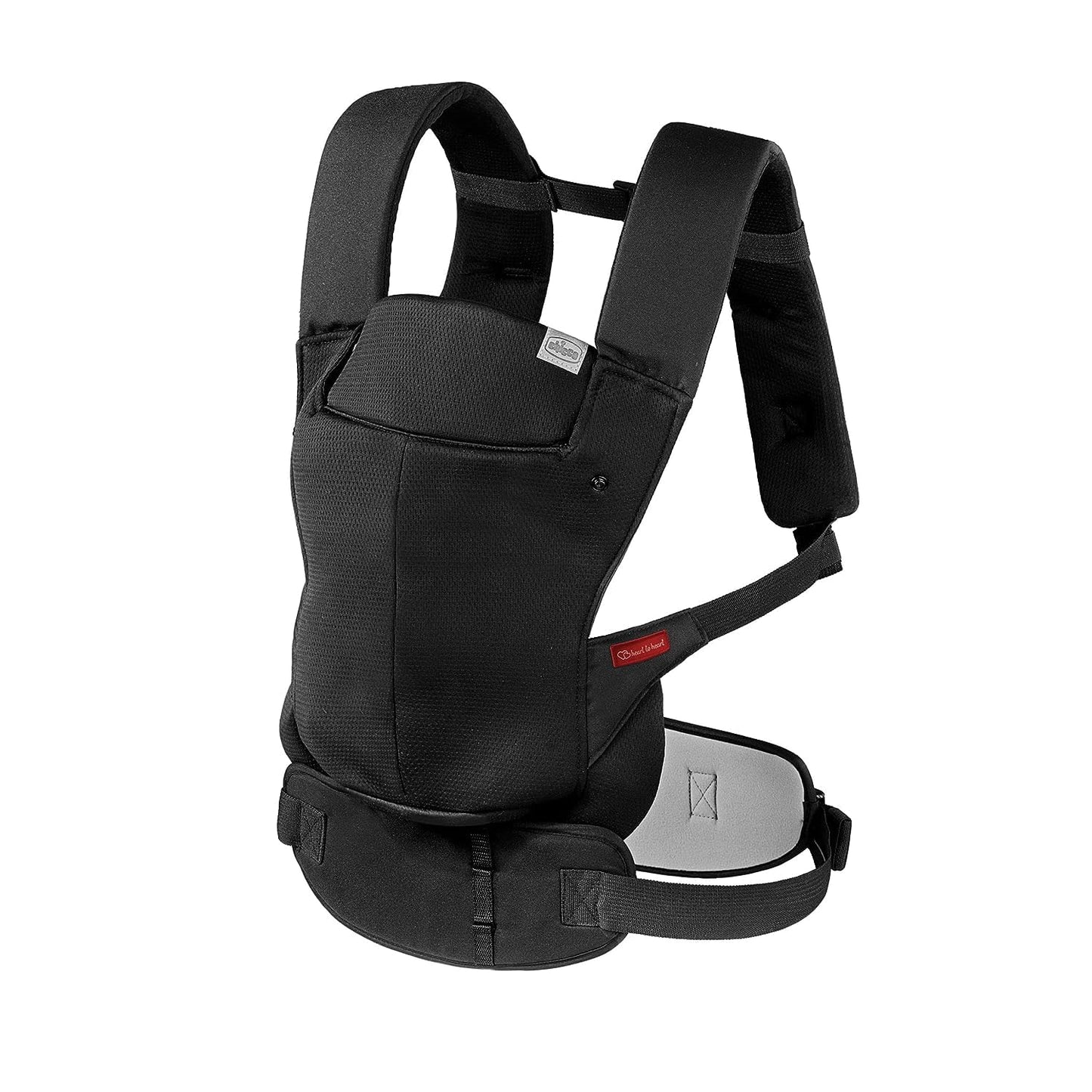 Chicco SnugSupport 4-in-1 Infant Carrier, Front and Back Carry Positions, Infant Backpack, Baby Carrier Newborn to Toddler, for Infants 7.5-33 lbs., Black/Black