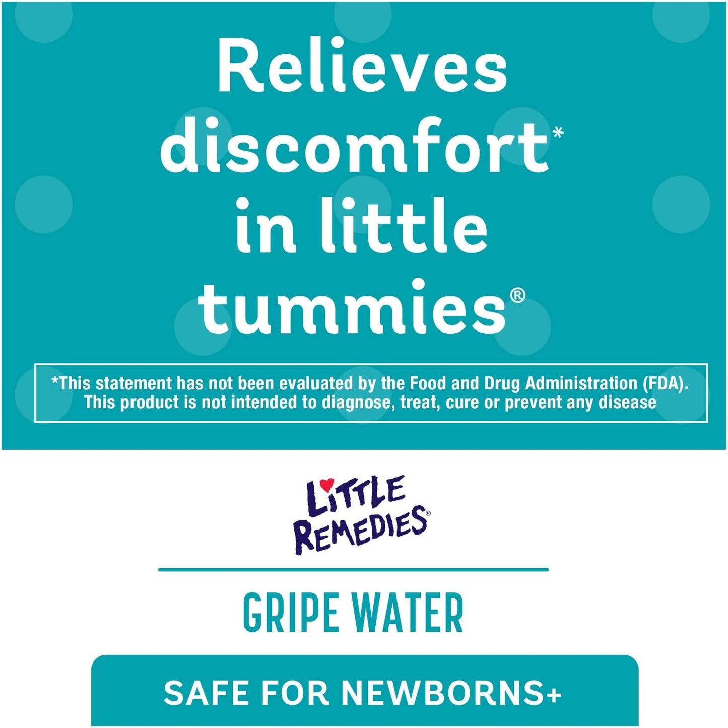 Little Remedies Gripe Water for Babies, With Chamomile, for Baby Gas Relief, No Alcohol or Artificial Dyes, 4 Fl Oz