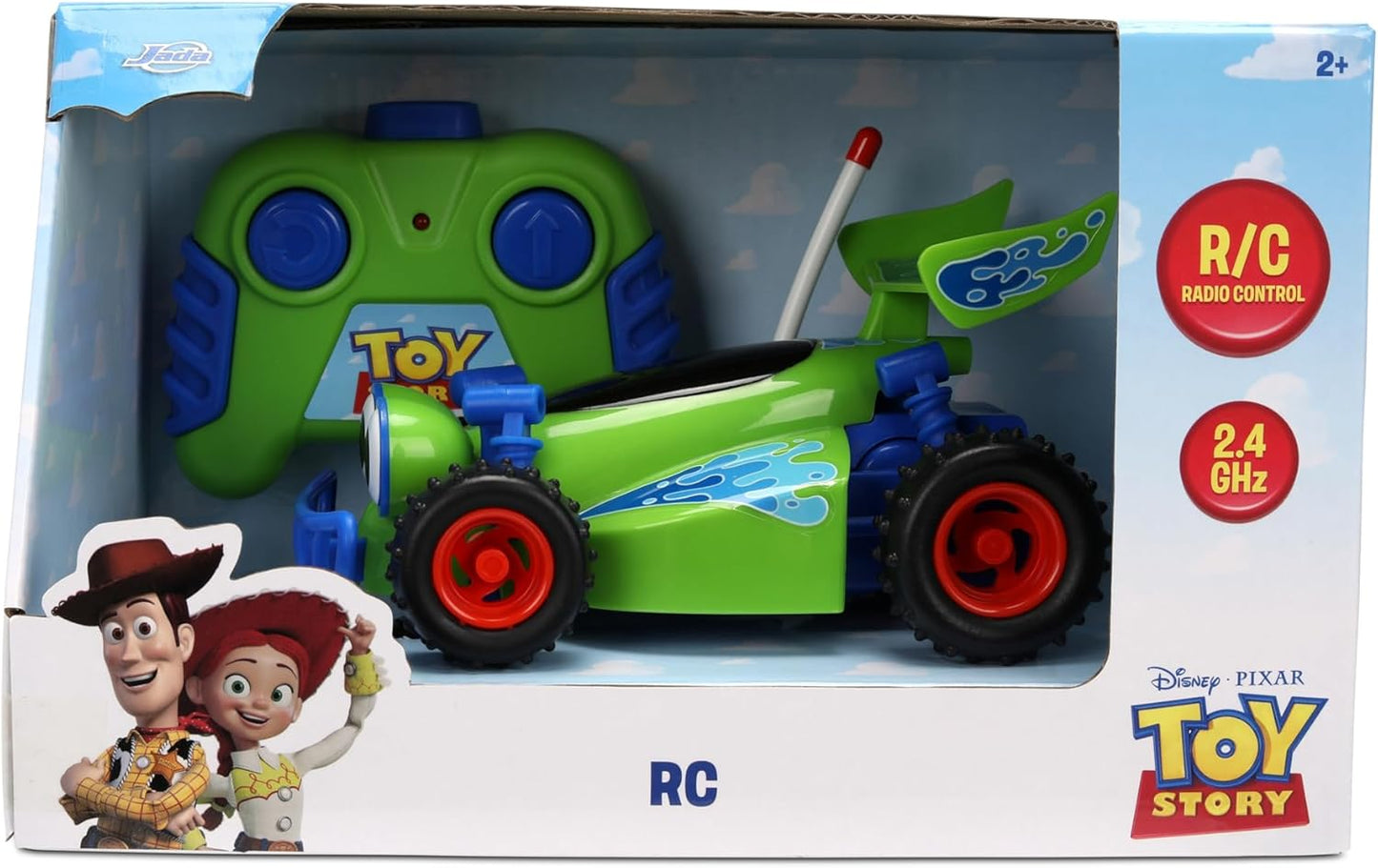 Jada Toys 1:32 RC Toy Story RC Buggy – Simple Function Remote Control Car for Kids with 5.5" Body and Movie-Inspired Design – No Figure Included