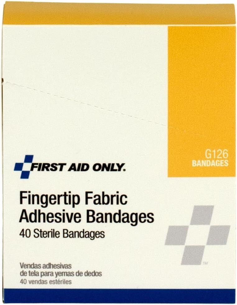 First Aid Only - G126 Fingertip Fabric Bandage, 40 Count