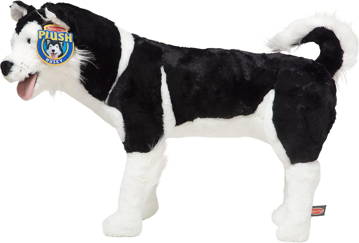 Melissa & Doug Giant Siberian Husky - Lifelike Stuffed Animal Dog (Over 2 feet Tall)