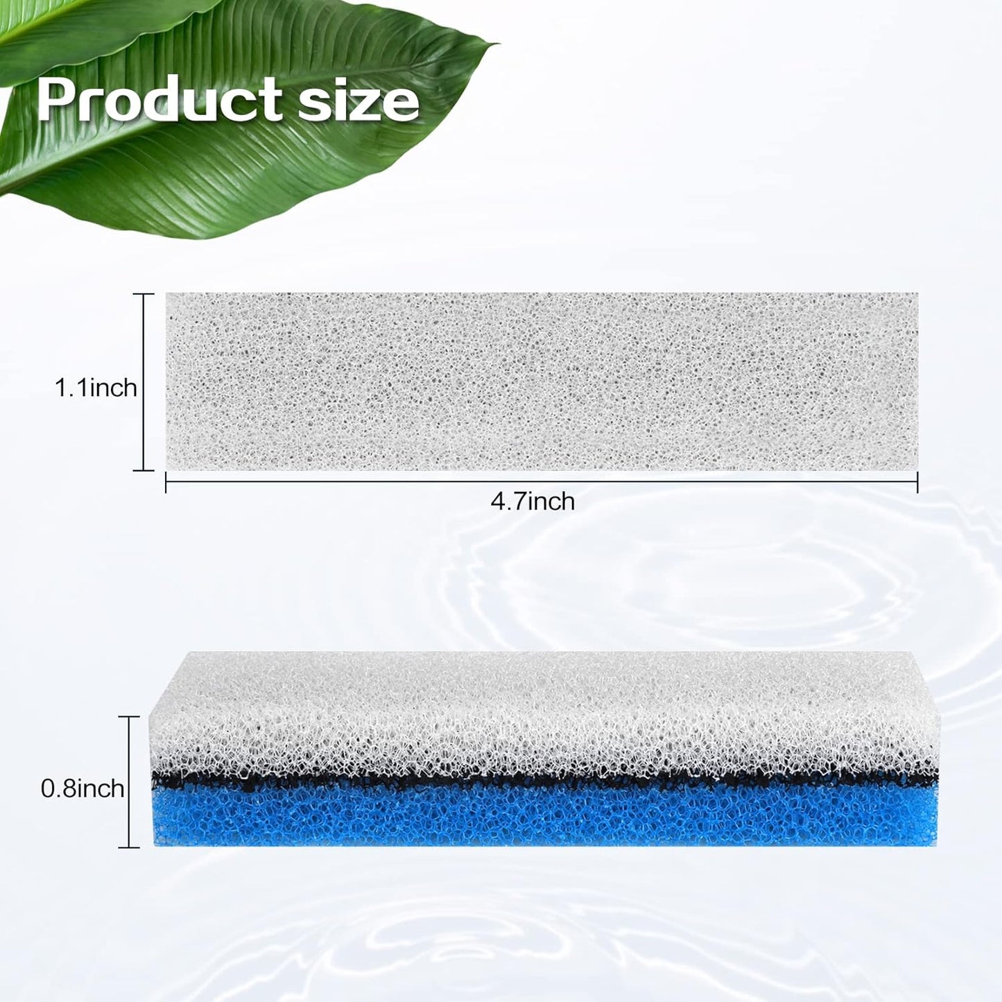 10Pcs Pet Fountain Filters Replacement for WF020 Cat Water Fountain, Dog Water Dispenser Cat Fountain Filters