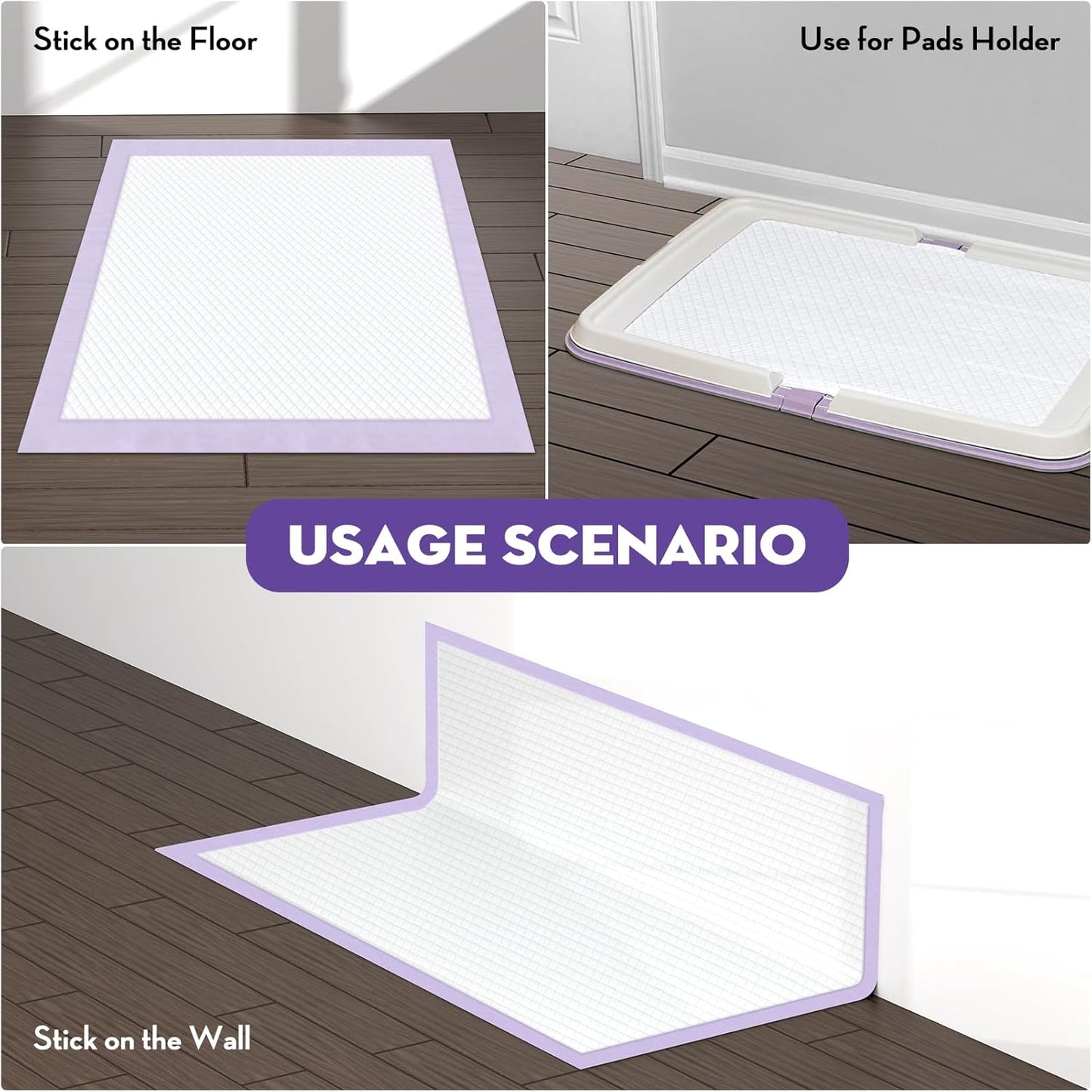 CROCI Dog Pads Extra Large 30x36in, Puppy Pads with Adhesive Tabs Super Absorbent Up to 10 Cups, Disposable (40 Counts)