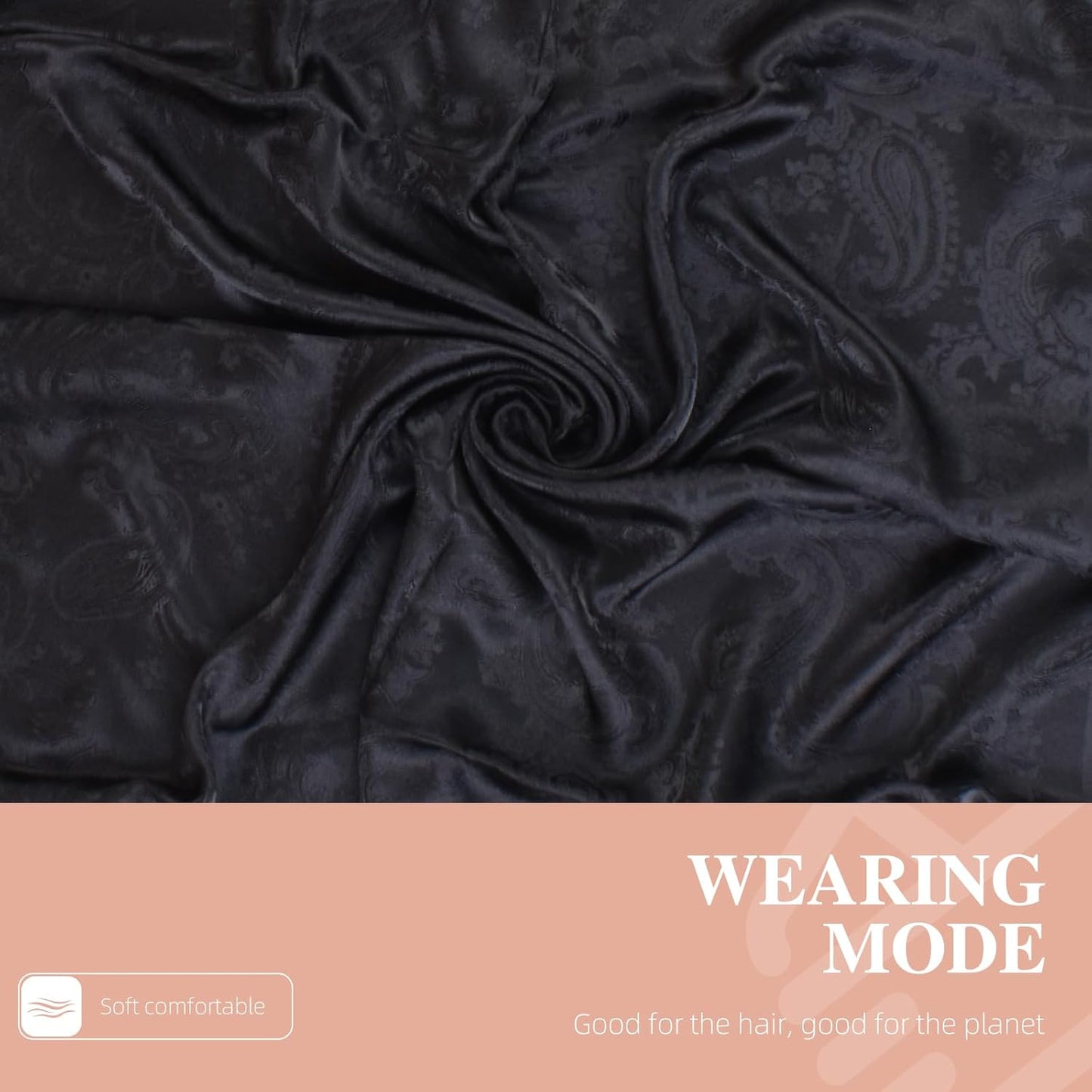 EIysee 35x35 Inch Head Scarf for Women Silk Like Neck Scarf Hair Sleeping Wraps Satin Silk Scarfs for Women