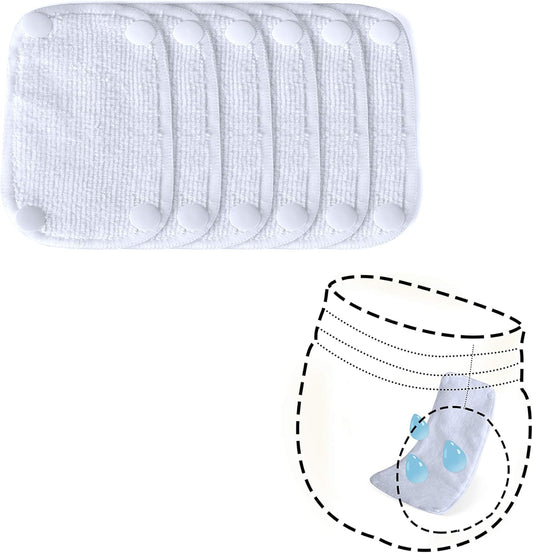 Teamoy Female Dog Diaper Pads, Reusable Doggie Diaper Wraps Liner Pads(Pack of 6), S