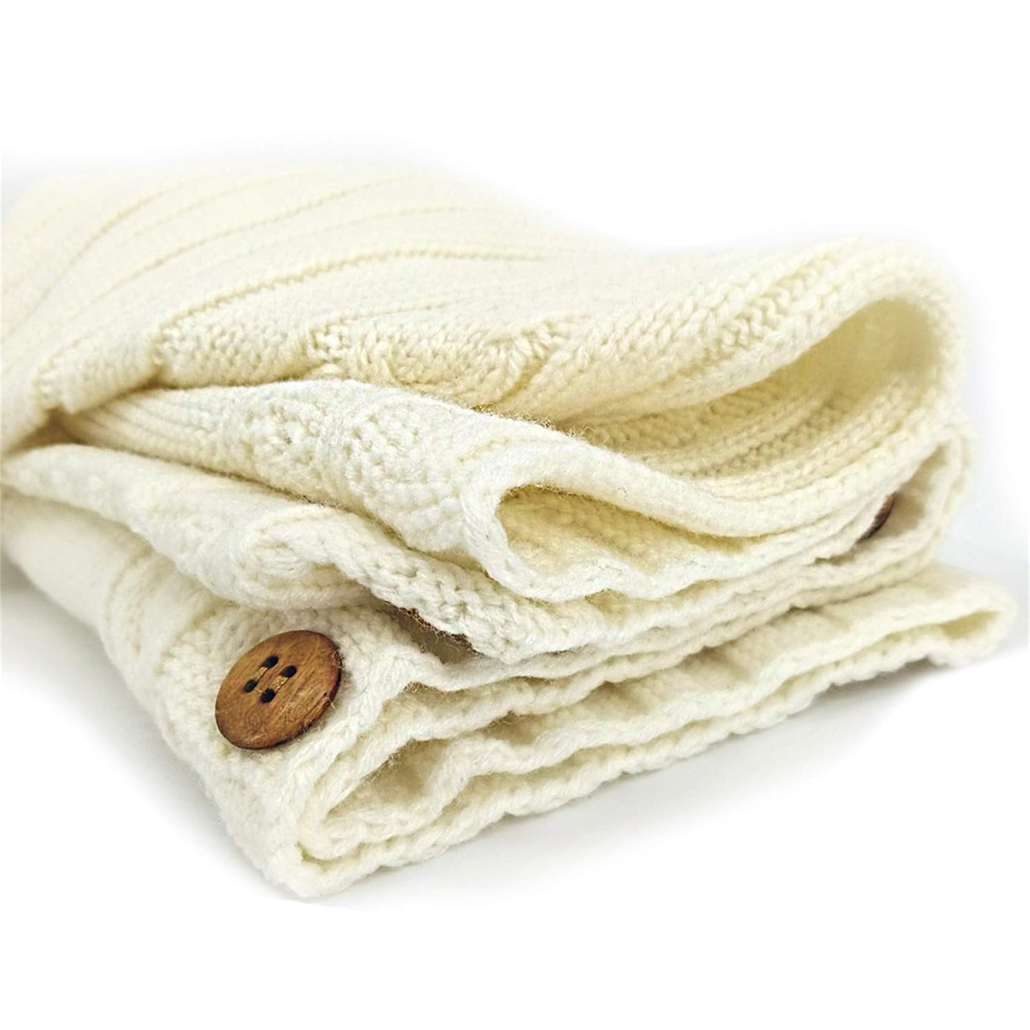 XMWEALTHY Newborn Baby Wrap Swaddle Blanket Knit Sleeping Bag Receiving Blankets Stroller Wrap for Baby Beige 0-6 Month