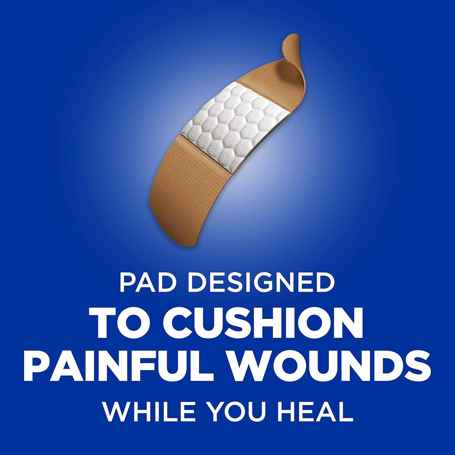 BAND-AID Brand Flexible Fabric Adhesive Bandages with Memory-Weave Fabric, Quilt-Aid Comfort Pad & Hurt-Free Pad; Wound Care for Minor Cuts, Scrapes, & Wounds, Assorted Sizes, 2 x 100 Count
