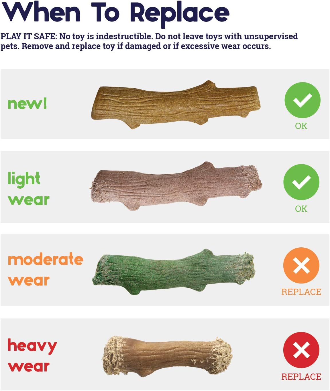 Outward Hound by Petstages Super Dogwood Durable Dog Chew Toy, Large - Long Lasting Chew Stick Made with Real Wood - USA Made, L