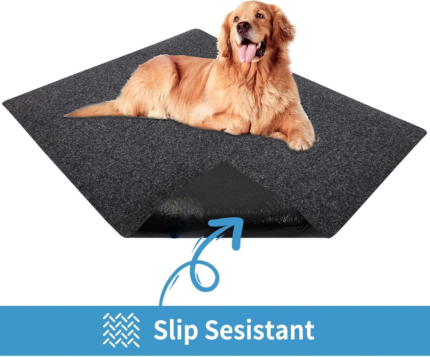 Kennel Pad Dog Crate Mat Liner, Absorbs Urine, Waterproof, Non-Slip, Washable Puppy Pee Pad for Kennel Training - Under Pet Cage to Protect Floors, Thin Cut to Fit Design (48" x 29" - 1 Pack )