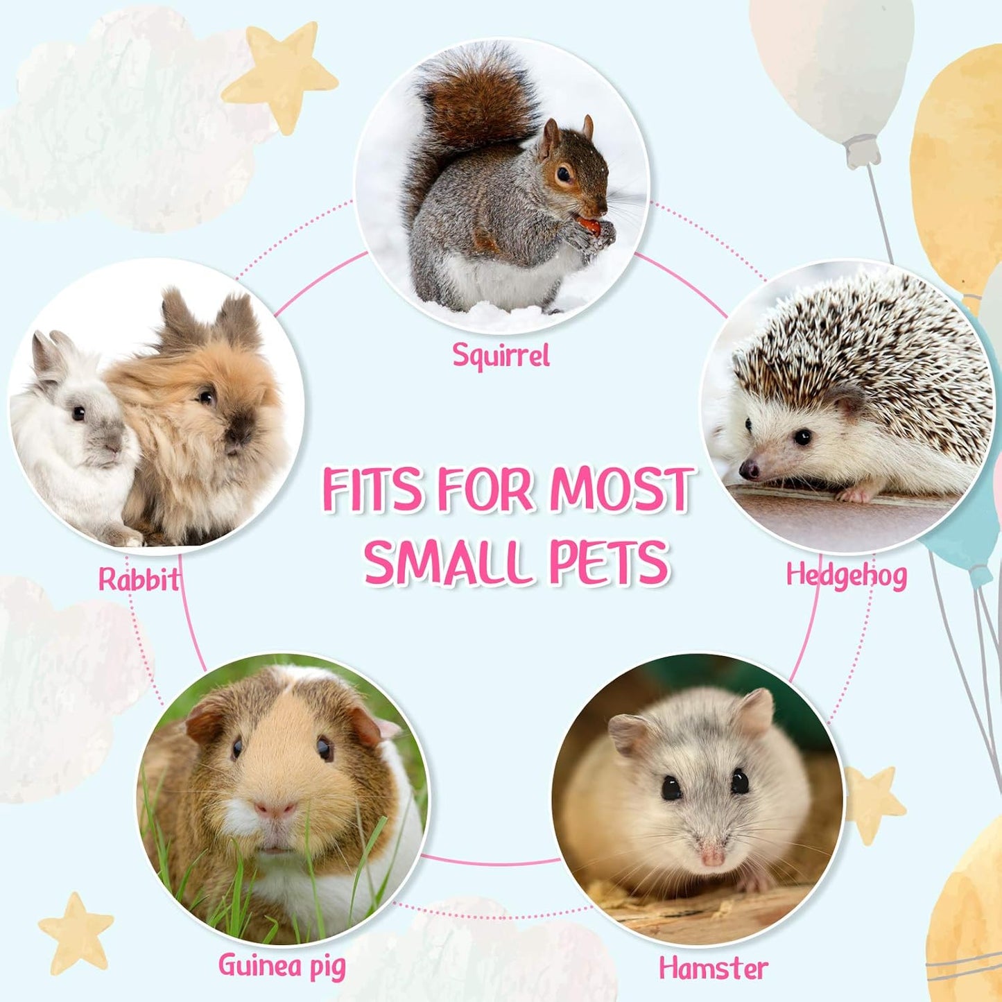 Jetec 2 Pieces Guinea Pig Bed Rabbit Bed Small Animal Hamster Warm Mats Winter Warm for Bunny Hamster Squirrel Hedgehog Chinchilla Small Animal Accessories(Green, Pink,Bear Pattern)