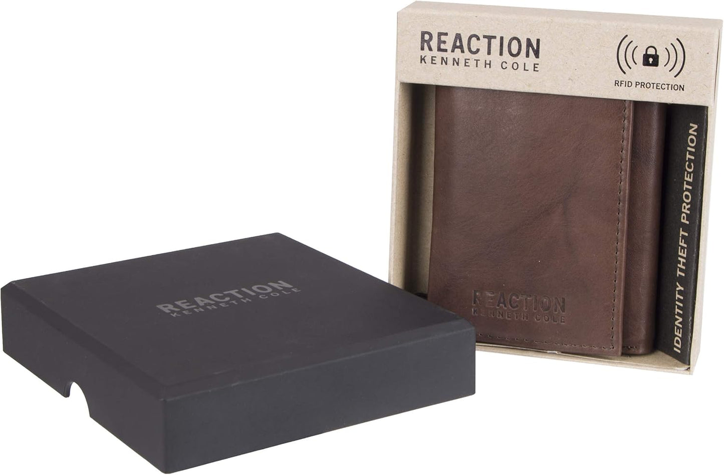 Kenneth Cole REACTION Men's RFID Slim Leather Trifold Wallet