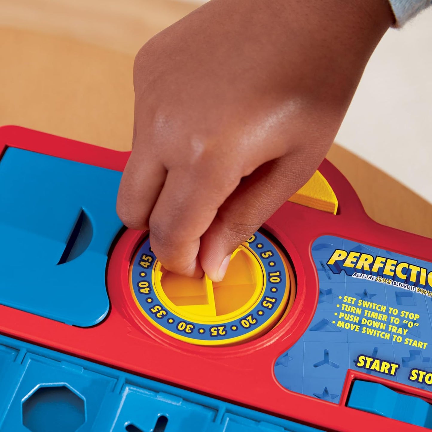 Hasbro Gaming Perfection Pop Up Game for Kids Ages 5 and Up, Customize The Tray for Over 250 Combinations, Kids Games for 1+ Players