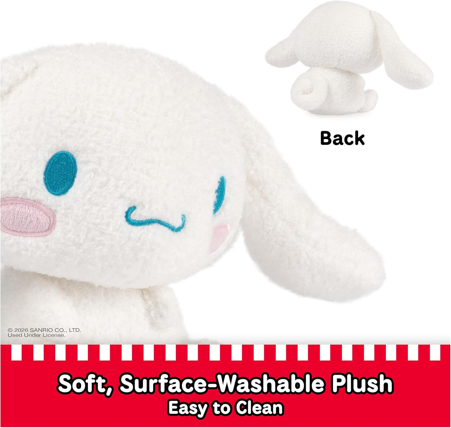 GUND Sanrio Cinnamoroll Plush, Premium Stuffed Animal for Ages 1 and Up, 6”, White