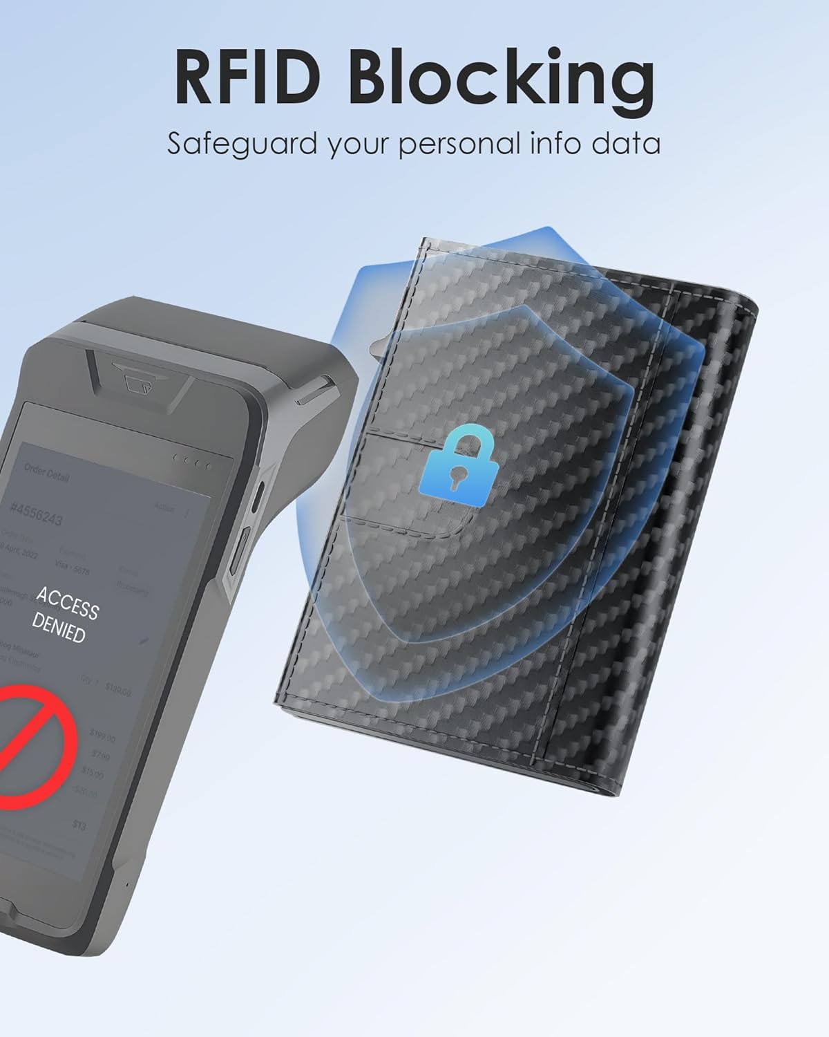 RFID Wallet for Men - Smart Pop up Card Holder - Trifold, Slim, Minimalist Wallet for Front Pocket, 9-11 Cards Capacity | ID Window | Cash Slot | Magnetic Closure