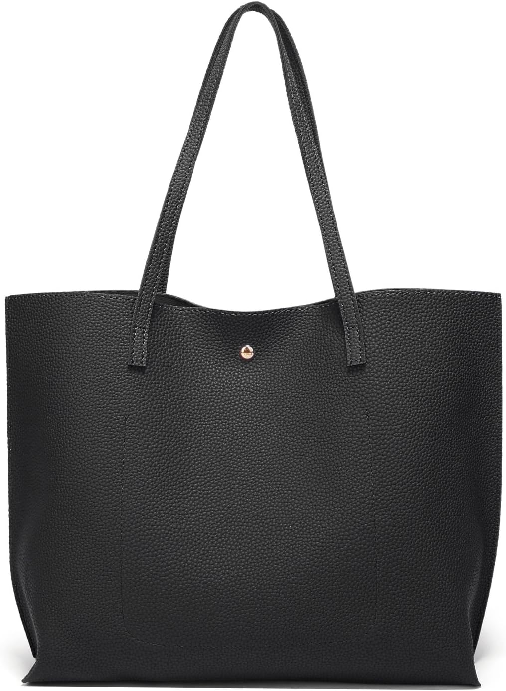Dreubea Women's Soft Faux Leather Tote Shoulder Bag from, Big Capacity Tassel Handbag