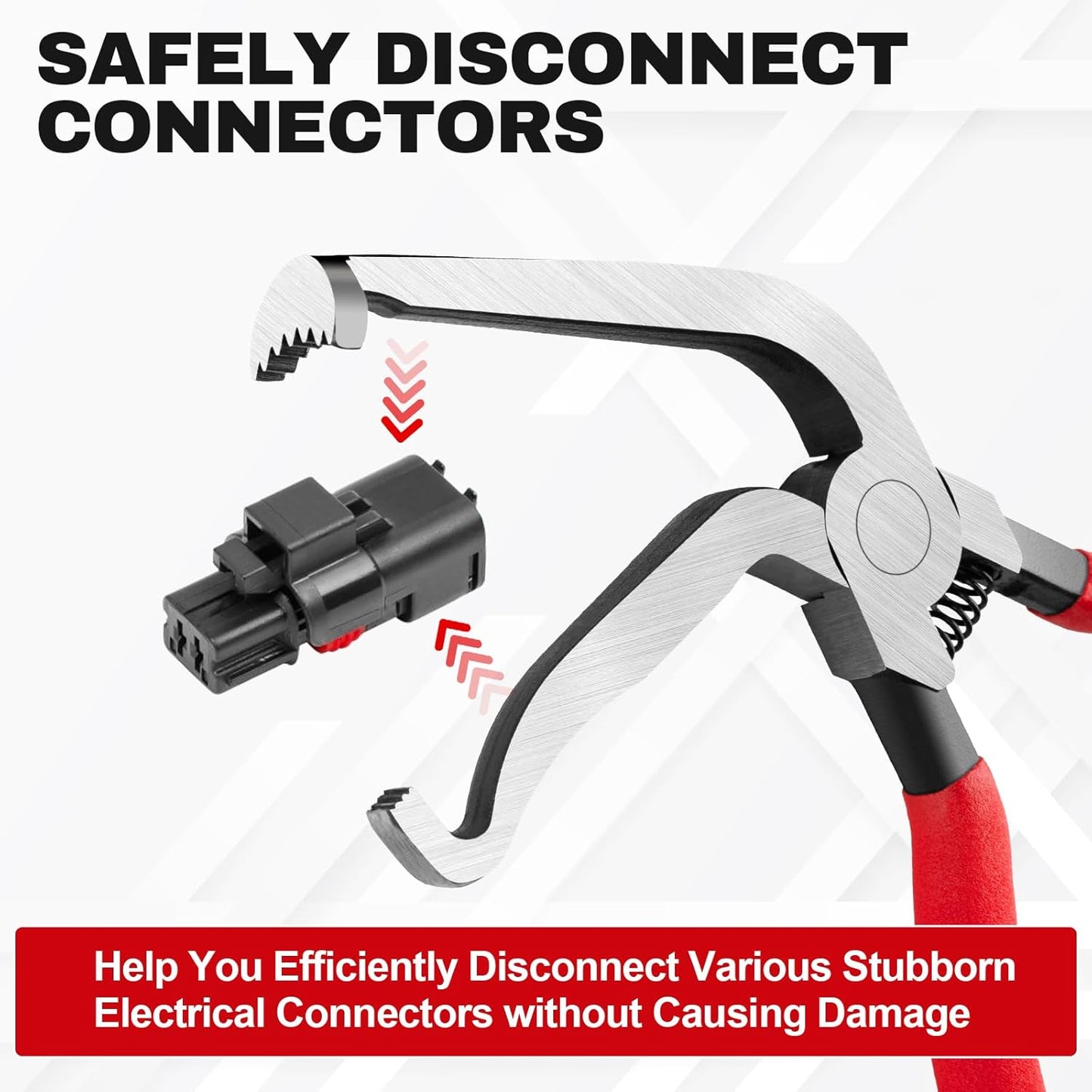 3PCS Electrical Disconnect Pliers, Upgrade Electrical Connector Pliers, Automotive Electrical Connector Removal Tool, Automotive Electrical Terminal Connector Separator Removal Tool for Cars