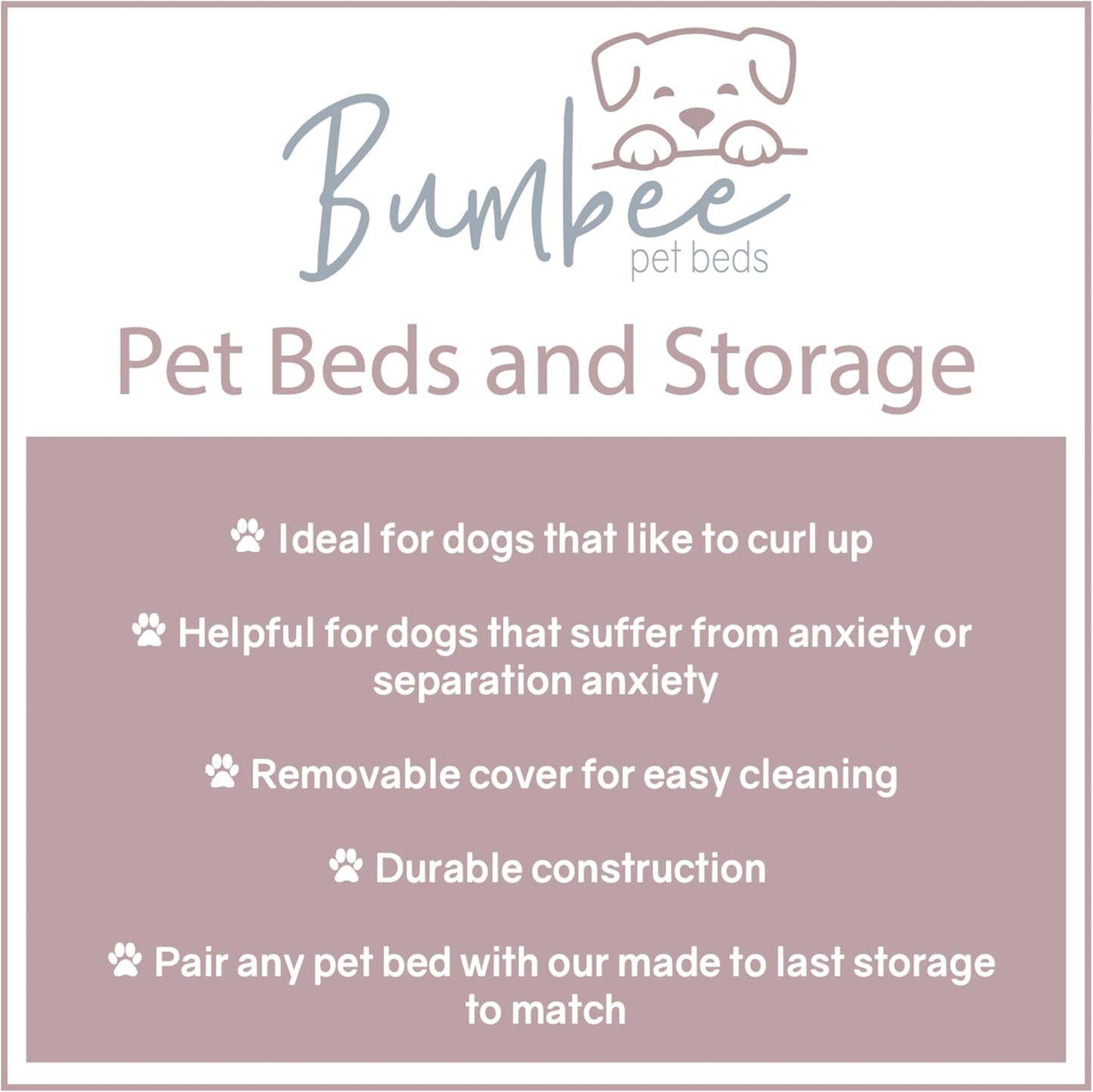 Pamper Your Pup or Kitty Cozy Round with Removable Cover Machine Washable Dog and Cat Bed Durable & Comfortable (Medium, Paw Prints)