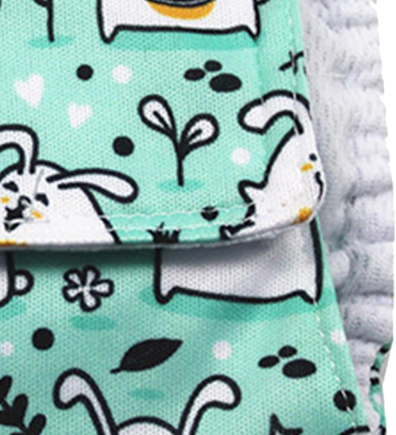 Male Dog Diapers Reusable Washable Super Absorbent Leakproof Adjustable Belly Bands for Male Dogs Pets Pee Wrap Nylon Material (Rabbit L)