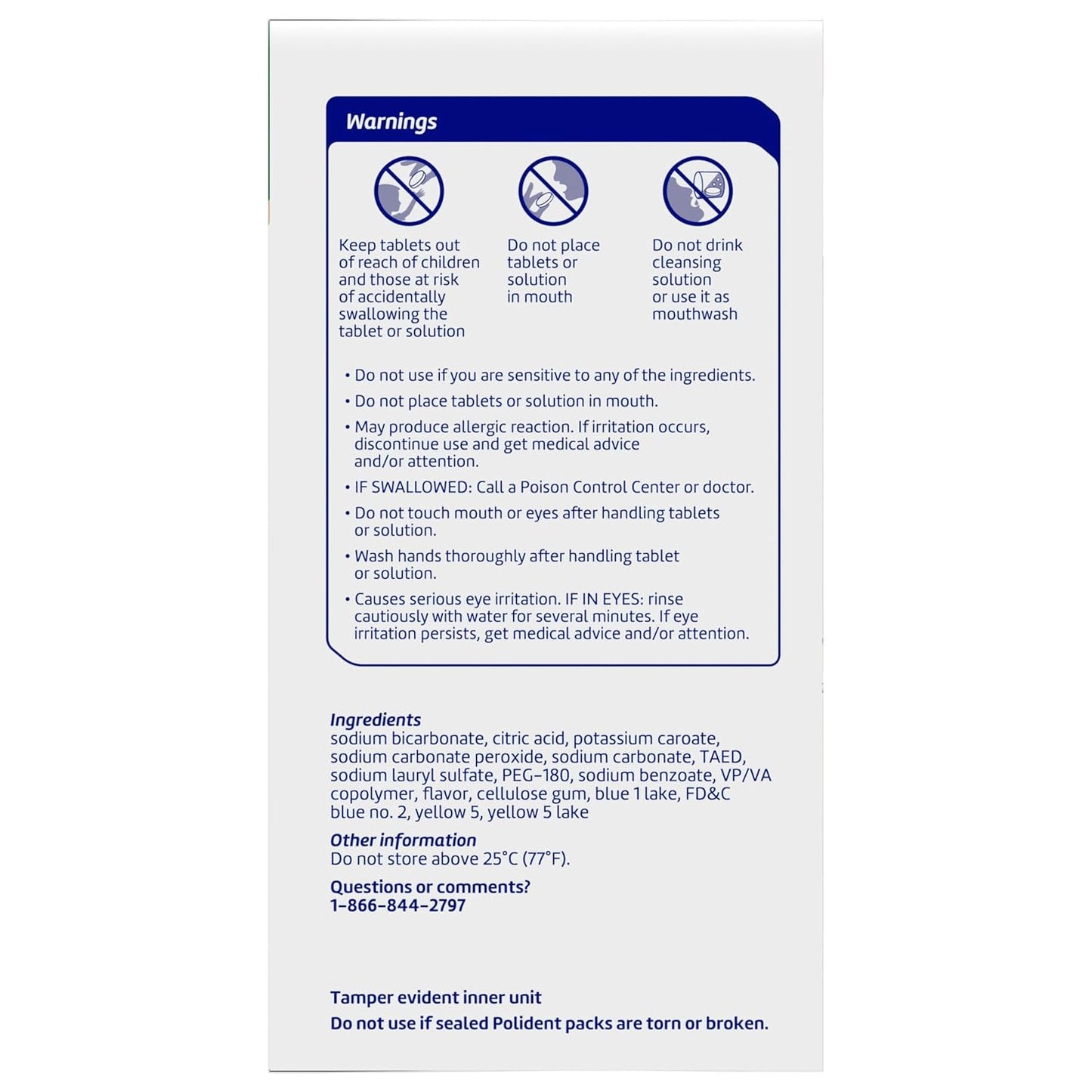 Polident 3 Minute Antibacterial Dental Appliance Cleanser Tablets, Retainer Cleaner Tablets, 90 Count (2 Pack)