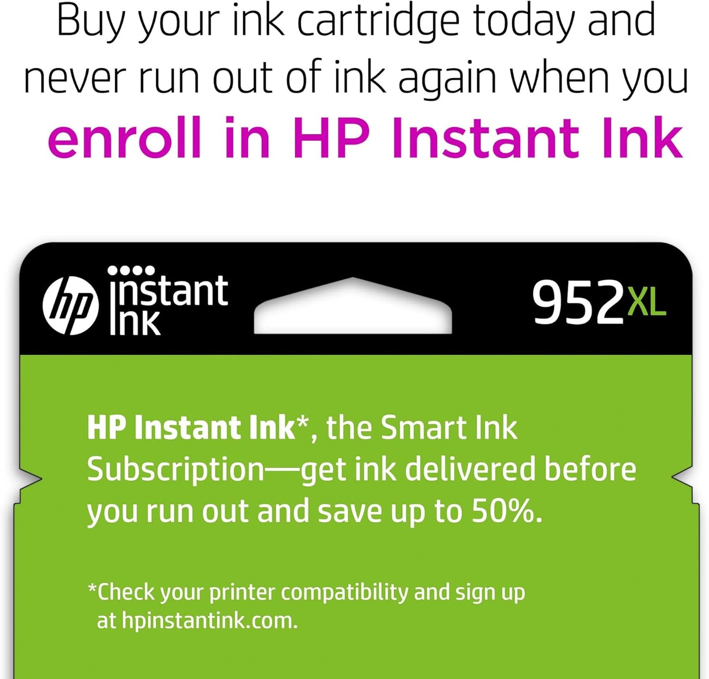 HP 952XL Black High-Yield Ink Cartridge Printers | Works OfficeJet 8702 OfficeJet Pro 7720, 7740, 8210, 8216, 8710, 8715, 8720, 8725, 8730, 8740 | Eligible for Instant Ink | F6U19AN
