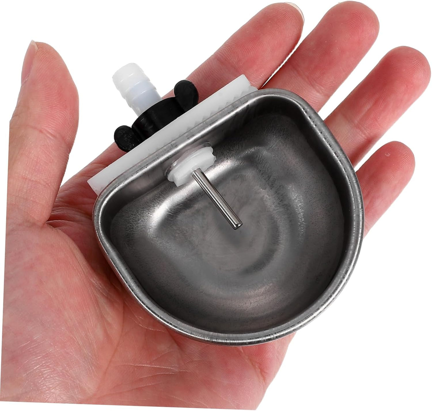 Milisten Automatic Rabbit Water Bowl Stainless Steel Self Watering Feeder for Small Pets Ergonomic Design for Cages Durable and Easy to Clean Optimal Capacity for Daily Hydration Needs