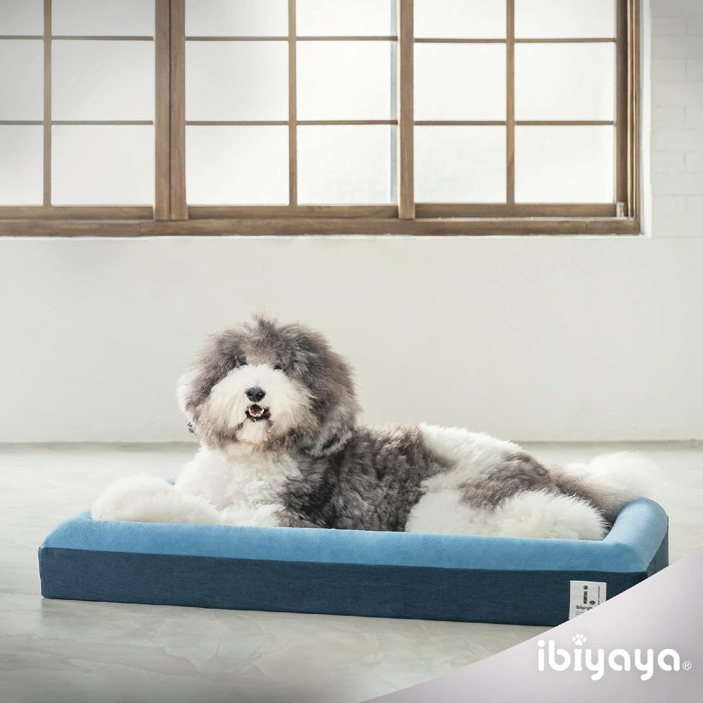 ibiyaya - Orthopedic Bed for Large Dogs - Dog Sofa Bed Large, Supportive Foam Pet Couch with Removable Washable Cover, Waterproof Lining and Nonskid Bottom - Brick Red
