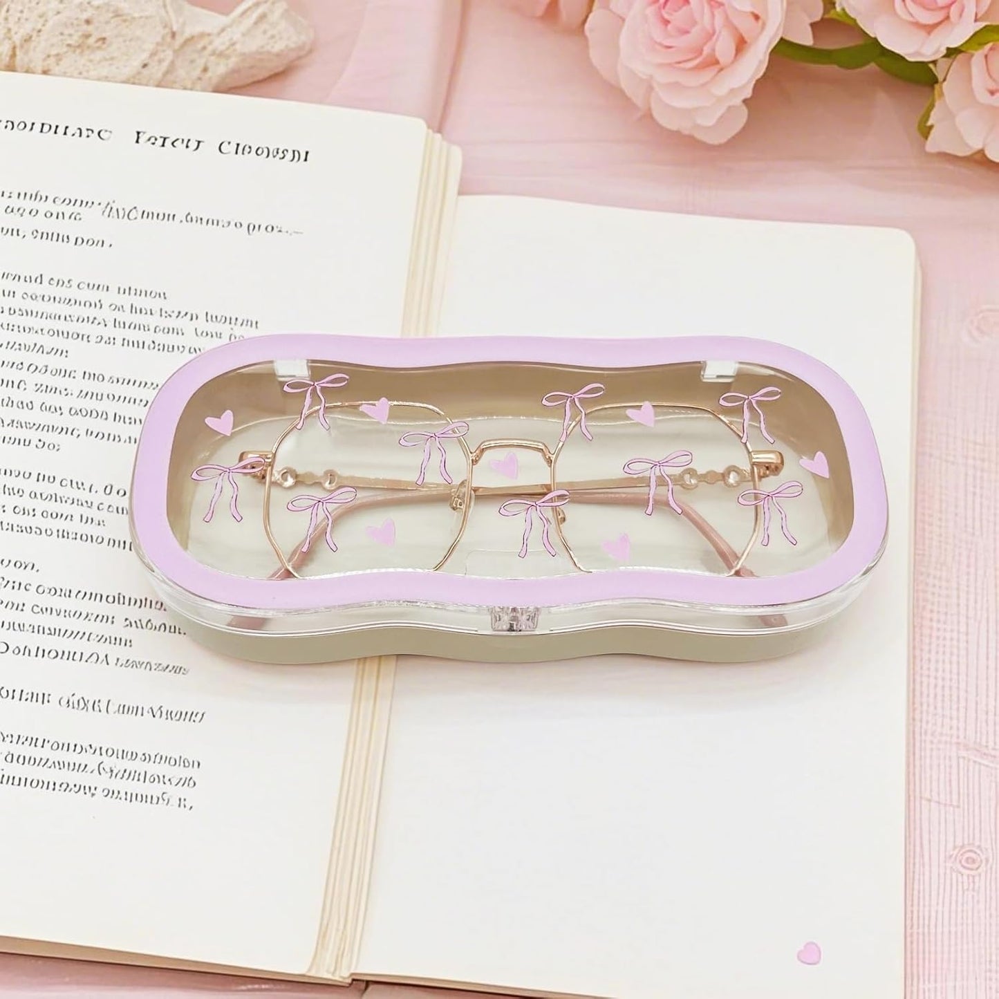 Glasses Case Hard Shell, Cute Sunglasses Case, Glass Cases for Eyeglasses Women, Reading Eye Glass Cases