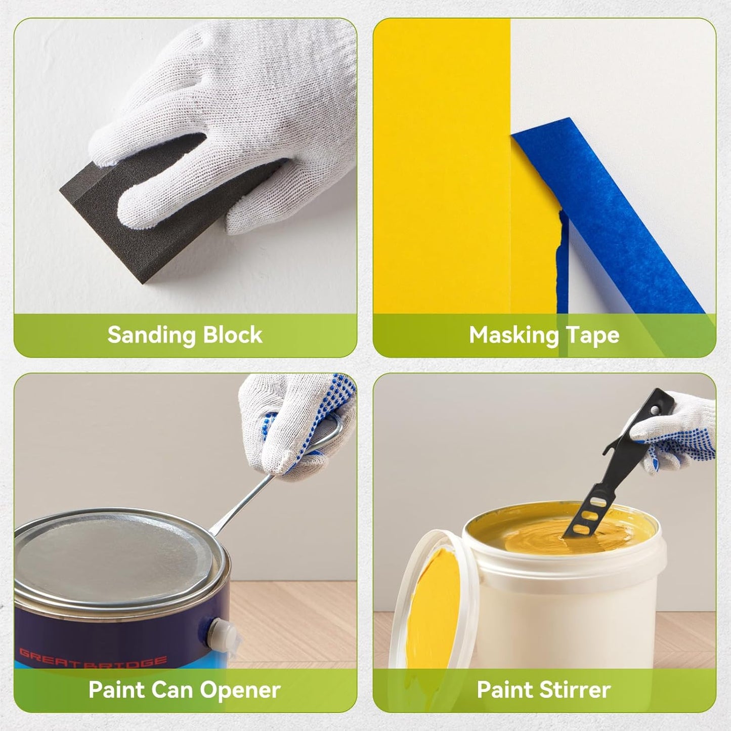 House Paint Roller Kit with Extension Pole, Home Wall Painting Supplies Set, with Paint Brush, Paint Tray, Multi-Angle Paint Brush Extender