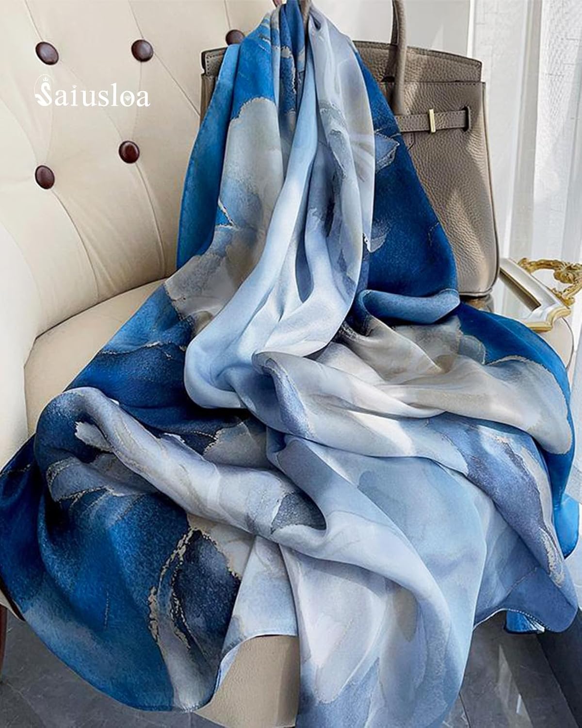 Dress Scarves Shawl Wraps Long Silky Scarf for Women Dressy Fashion Lightweight for Decorative Formal Evening Gowns