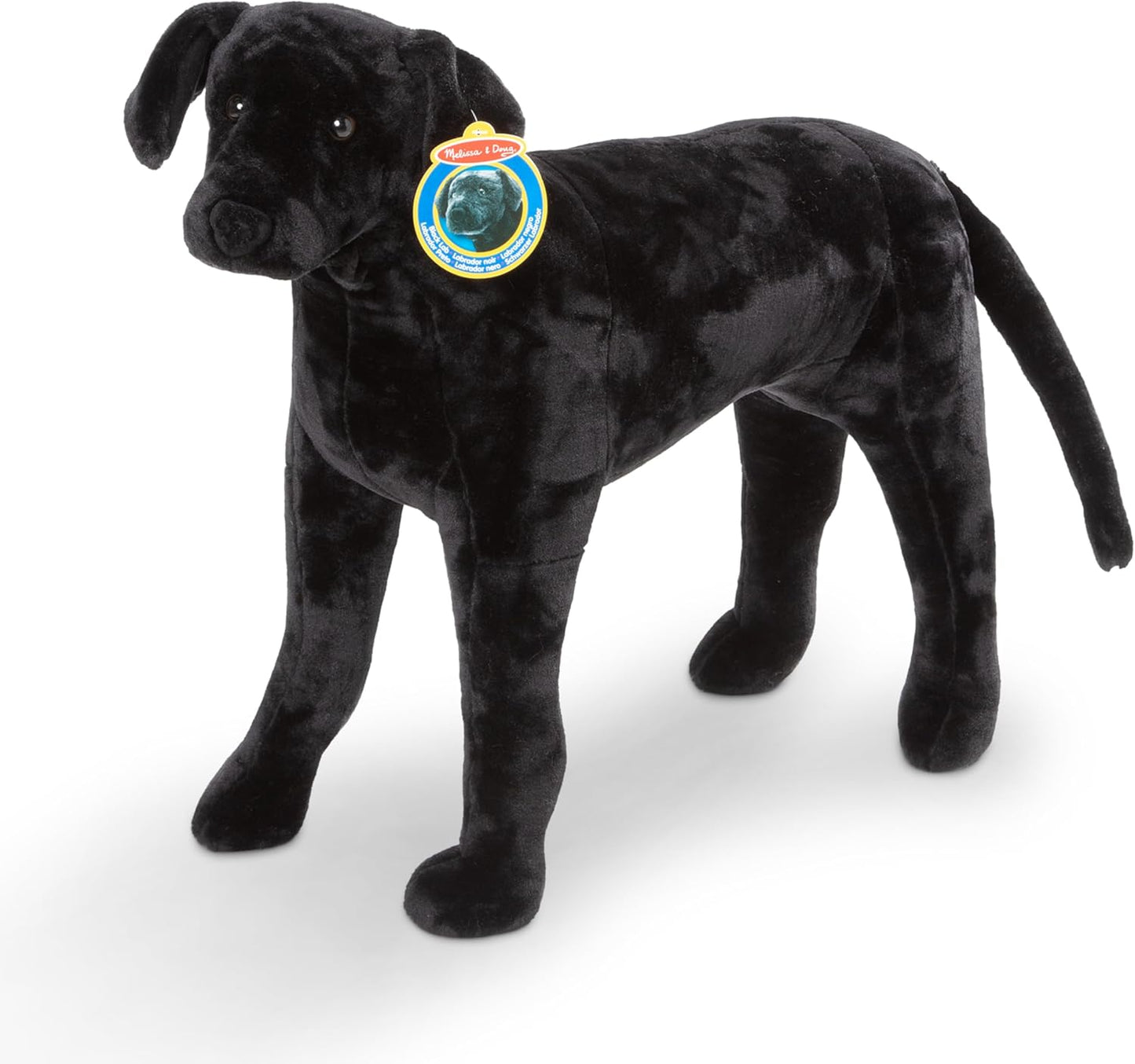 Melissa & Doug Giant Black Lab - Lifelike Stuffed Animal Dog (over 2 feet tall)