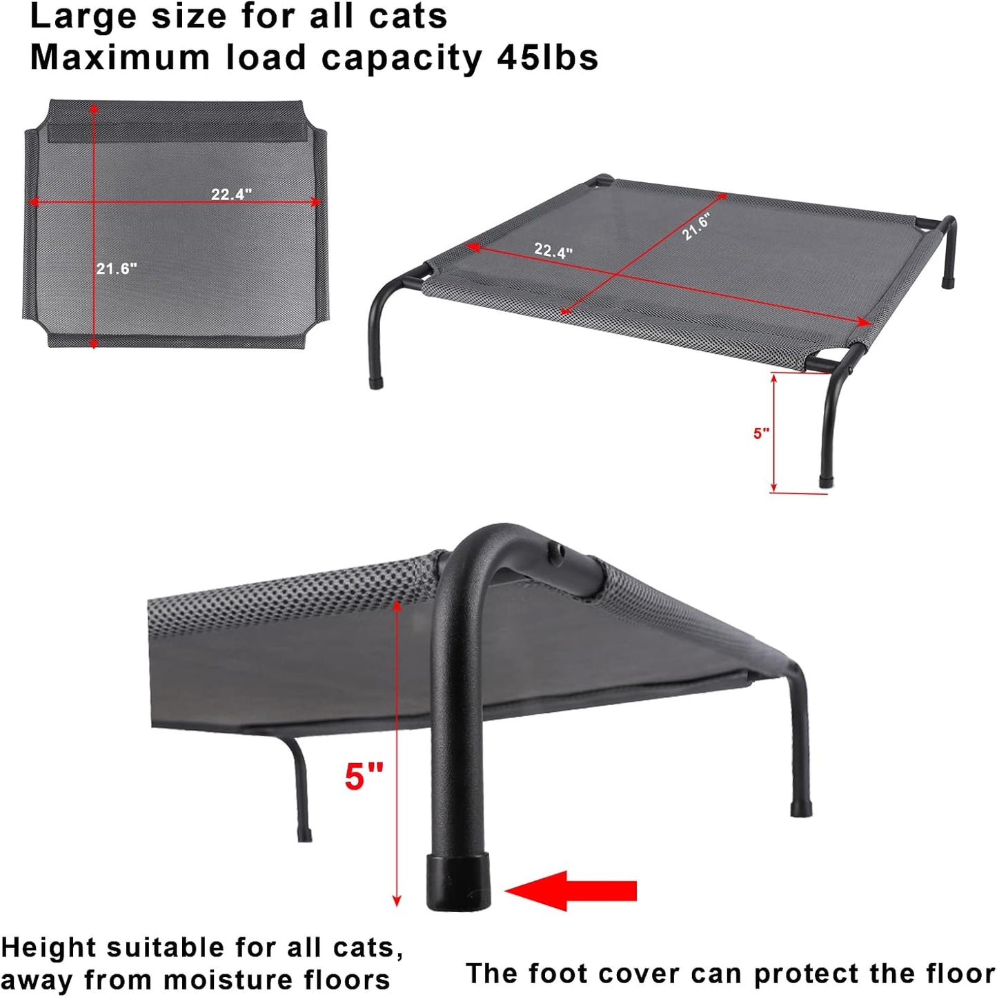CZPET Pet Bed Cat Bed Medium Size Double Sided Cushion Available in All Seasons Removable Foldable High Resilience Bed Filled Full Washable Bed