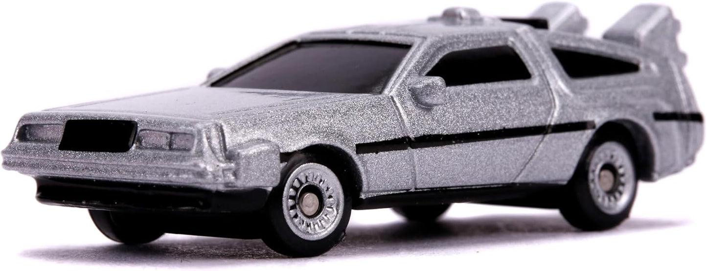 Jada Back to The Future 1.65" Nano 3-Pack Die-cast Cars, Toys for Kids and Adults