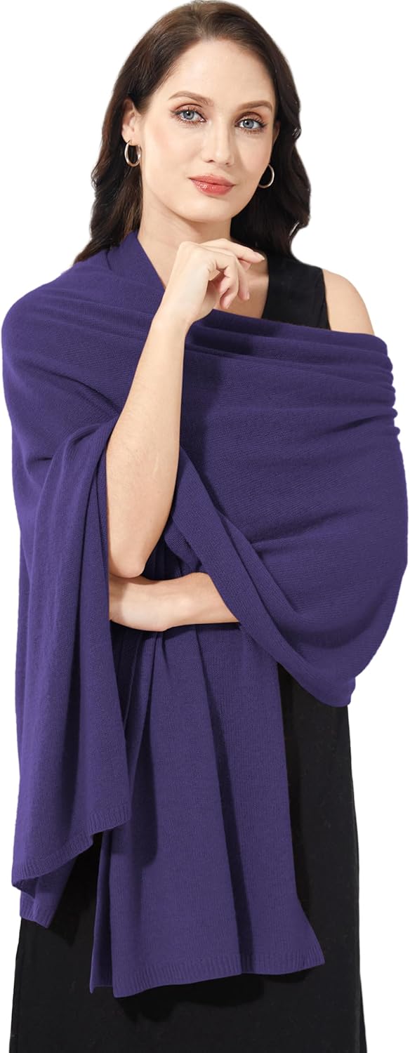 Soft Cashmere Blend Wrap Chic Scarf Stole for Women Wayfarer Travel Extra Large 87"x28"
