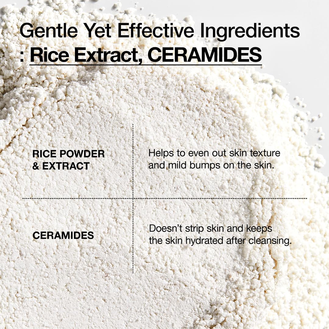 ANUA Rice Enzyme Brightening Cleansing Powder, Exfoliating Powder-to-Foam Cleanser, Smooth Texture & Clarity, Hydrating & Gentle Formula, Korean Skincare,1.41 fl.oz