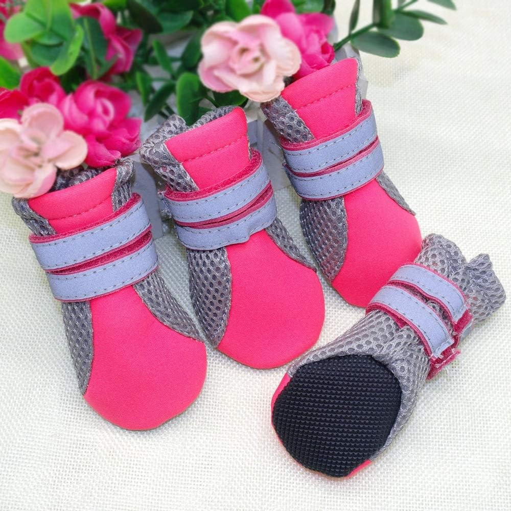 Winter Dog Shoes Warm Small Big Dogs Shoes Socks Waterproof Reflective Dog Boots Paw Protector Non Slip Rain Snow Pet Booties (Small)