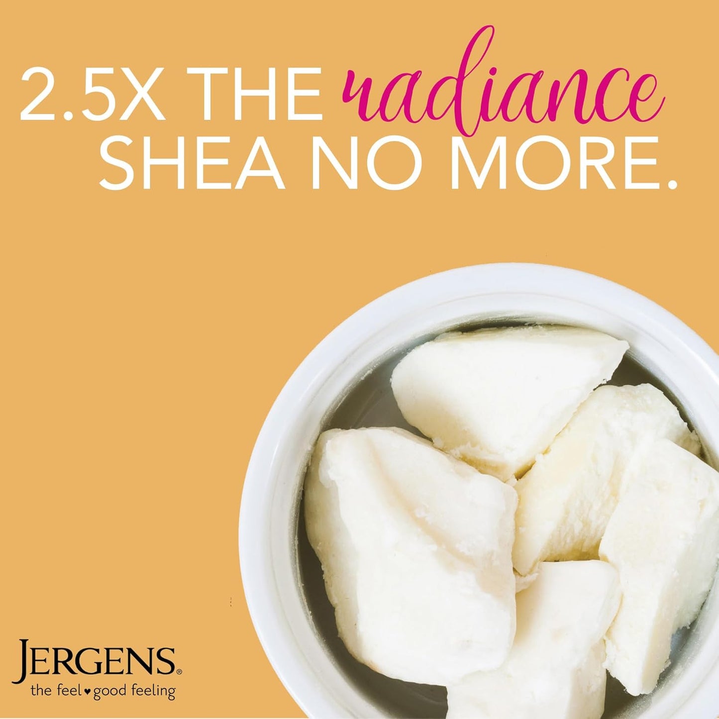 Jergens Shea Butter Hand and Body Lotion, Deep Conditioning Moisturizer, 3X More Radiant Skin, with Pure Shea Butter, Dermatologist Tested, 16.8 Oz, Pack of 3