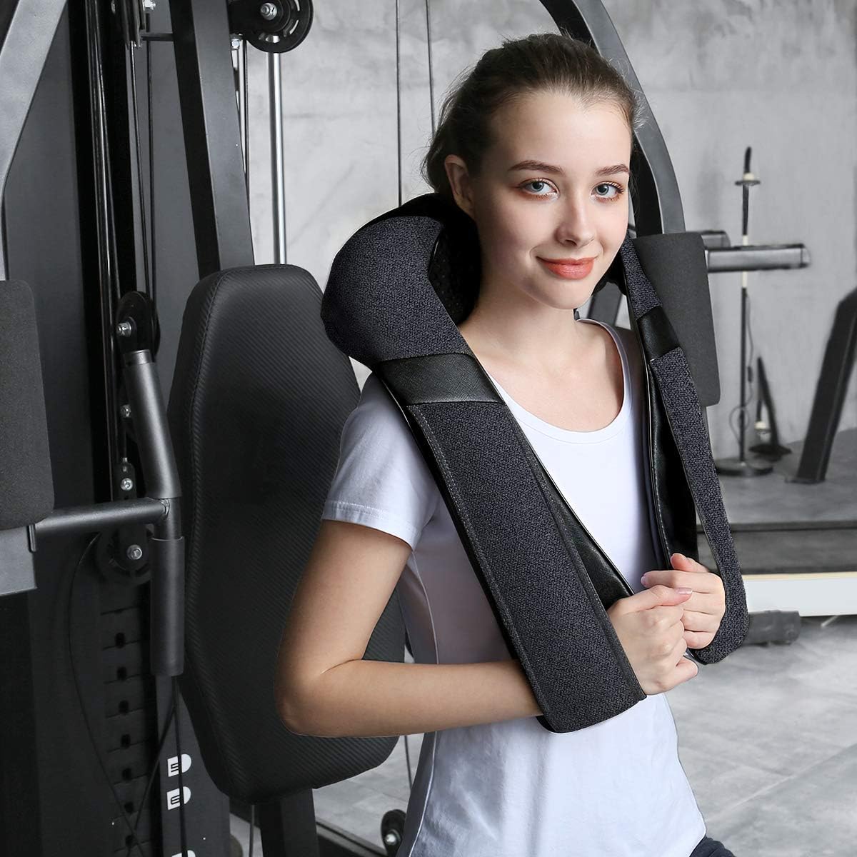 Mirakel Neck Massager for Pain Relief Deep Tissue, Shiatsu Shoulder & Back Massager with Heat, Electric Kneading Whole Body Massage - Mothers Day Gifts for Mom, Wife, Women, Dad, Men (NOT Cordless)
