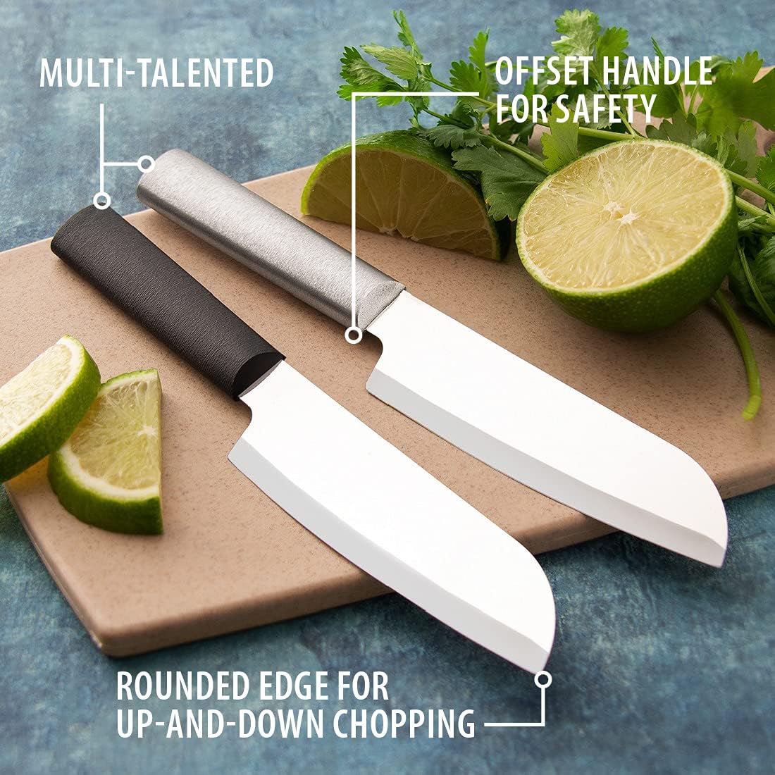 Rada Cutlery Cook’s Utility Knife (R140), 4.75" Stainless Steel Blade, Silver Handle